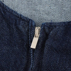 Women Denim Dress | Backless Mini Dress | Evening Dress