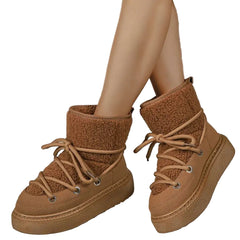 Women Winter Thick-Soled Snow Boots | Mid-Length Warm Boots