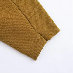 Plain Caramel Knit Cardigan
