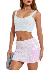 Women Sequin Skirt | Mini Skirt