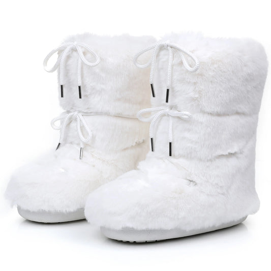 Women Winter Lace-up Ankle Boots | Snow Boots | Classic Platform Boots | Waterproof | Non-slip | Ski Boots