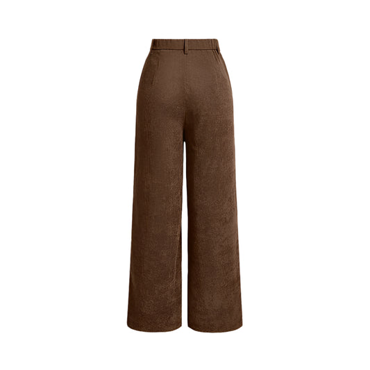 Women Vintage Straight Pants | All Season Casual Retro Full-Length Pants