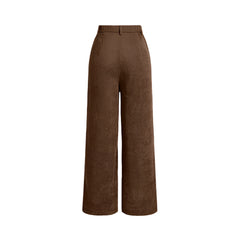 Women Vintage Straight Pants | All Season Casual Retro Full-Length Pants