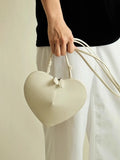 Women Heart Shaped Luxury Leather Designer Handbag | Small Shoulder Bag