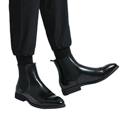 Men Chelsea Boots | Red Sole Leather | Heeled Boots | Ankle Boots