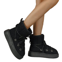 Women Winter Thick-Soled Snow Boots | Mid-Length Warm Boots