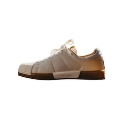Men Vintage White leather Sneakers