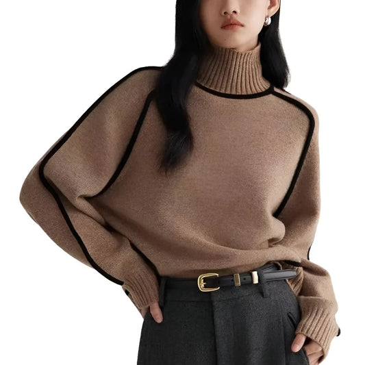 Women Wool Turtleneck | Mock Neck Sweater