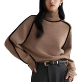 Women Wool Turtleneck | Women Mock Neck Sweater