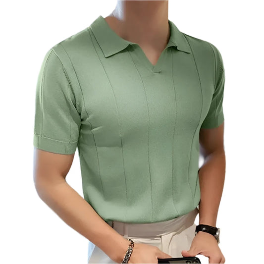 Men Lightweight Polo Shirt | Casual Lapel Short Sleeve Polo