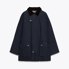Women Removable Hooded Coat | Loose | Long Jacket | Casual Waterproof Trench Coat | Cape Jacket