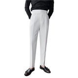 Men Vintage Style Pants | High Waisted Suit Pant