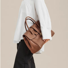 Women Large Capacity Leather Retro Handbag