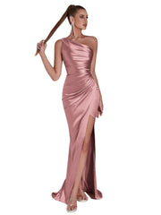 Women Evening Maxi Dress | Wedding Party Dress | One Shoulder Cocktail Dress