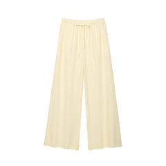 Women Butter Yellow Top and Pants Set | Puff Sleeve Blouse | Wide Leg Pants | Summer Vacation Set
