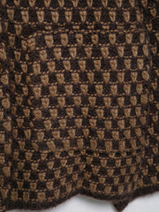 Women Oversized Knitted Jacket | Large Collar | Street Style | Geometric Pattern