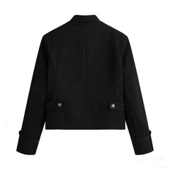Women Rope Knot Button Jacket | Long Sleeves | Napoleon Jacket