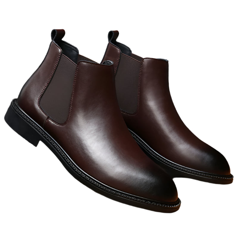 Men British Chelsea Boots | Leather Ankle Boots Men British Chelsea Boots | Leather Ankle Boots