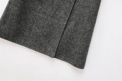 Women Wool Coat With Belt | Double Breasted | Woolen Coat | Trench Coat