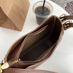 Women Leather Dumpling Crossbody Bag | Small Shoulder Bag