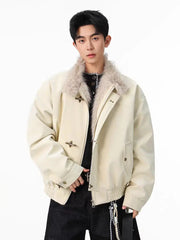 Unisex Bomber Jacket | Thick Wool Inner | Parka Retro Jacket
