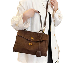 Women French Handbag | Luxury Shoulder Bag | Large Capacity Metal Buckle Tote Bag