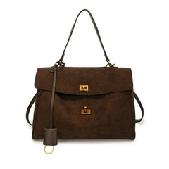 Women French Handbag | Luxury Shoulder Bag | Large Capacity Metal Buckle Tote Bag