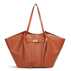Women Large-Capacity Hand Bag | Metal Lock | Tote Bag | Shoulder Bag