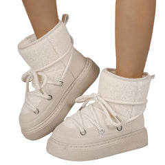 Women Winter Thick-Soled Snow Boots | Mid-Length Warm Boots