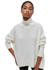 Women Oversized Thick Turtleneck Sweater