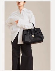 Women Large Capacity Leather Retro Handbag