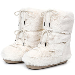 Women Winter Lace-up Ankle Boots | Snow Boots | Classic Platform Boots | Waterproof | Non-slip | Ski Boots