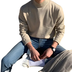 Men Plain Half Turtleneck | Long Sleeve Turtleneck | Winter Casual Sweater Pullover