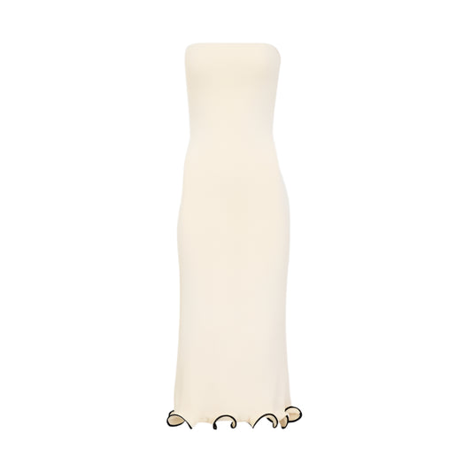 Women Strapless Knitted Dress | Party Dress