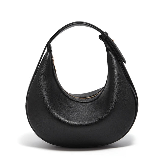 Women Shoulder Bag | Leather Crescent Underarm Bag | Minimalist Crossbody Bag