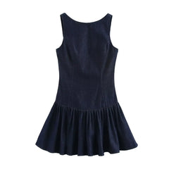 Women Denim Dress | Backless Mini Dress | Evening Dress Paris Republica Women Denim Dress | Backless Mini Dress | Evening Dress Paris Republica