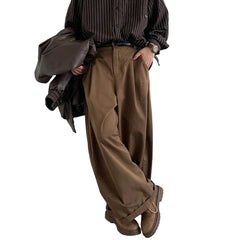 Men Wide Leg Pants | High Waist | Straight | Loose | Casual Pants