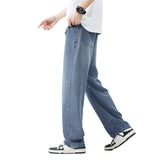 Men Straight Light Wash Jeans