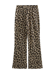 Women Vintage Leopard Print Pants | Cheetah Print Trousers | Cheetah Trousers | Lightweight