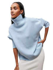 Women Oversized Thick Turtleneck Sweater