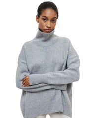 Women Oversized Thick Turtleneck Sweater