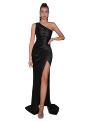 Women Evening Maxi Dress | Wedding Party Dress | One Shoulder Cocktail Dress