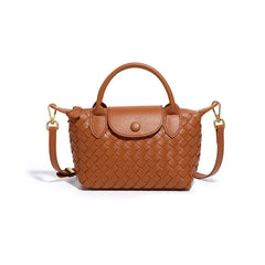 Women Woven Shoulder Bag | Small Dumpling Bag | Bucket Bag | Crossbody Bag | Lunch Box Bag