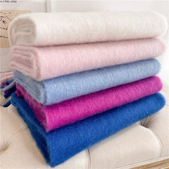 Women Warm Winter Cashmere Scarf | Thick Soft Tassel Shawl | Long Poncho | Echarpe | Pashmina