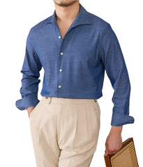 Men British Wrinkle-Resistant Long Sleeve Dress Shirt | Business Shirt