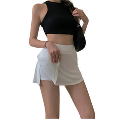 Women High Waisted Short Tennis Skirt | A-line Summer Mini Skirt