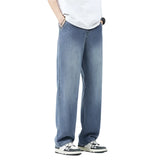 Men Straight Light Wash Jeans