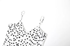 Women Polka Dot Print Maxi Dress | Spaghetti Strap | V-Neck
