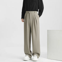 Men Naples Suit Pants | Casual Retro Trousers | Light