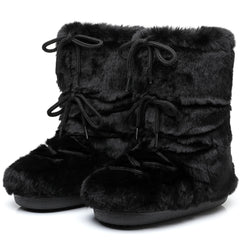 Women Winter Lace-up Ankle Boots | Snow Boots | Classic Platform Boots | Waterproof | Non-slip | Ski Boots